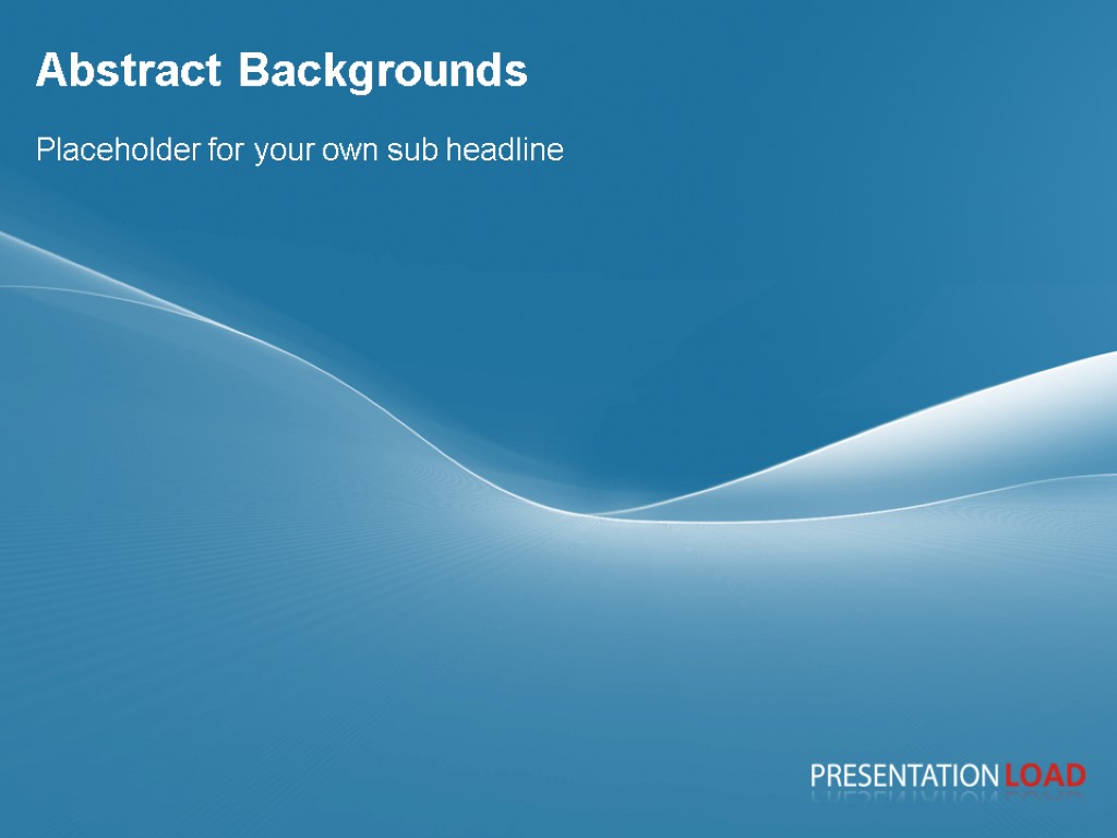 Abstract Backgrounds Placeholder for your own sub headline